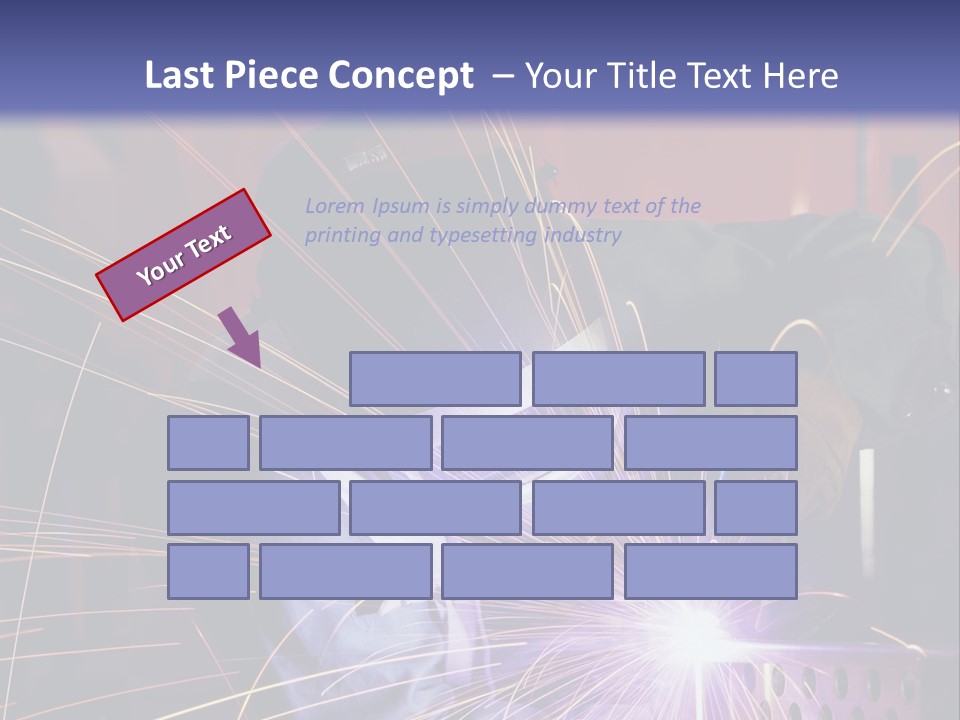 Al Lavoro Fiamma Uomo PowerPoint Template