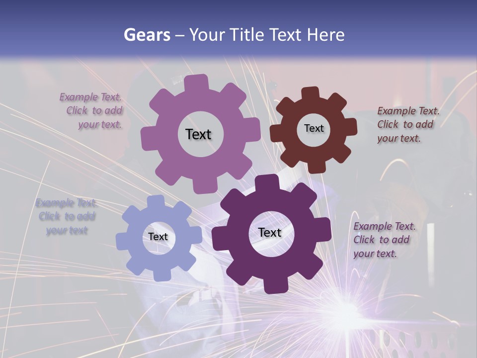 Al Lavoro Fiamma Uomo PowerPoint Template