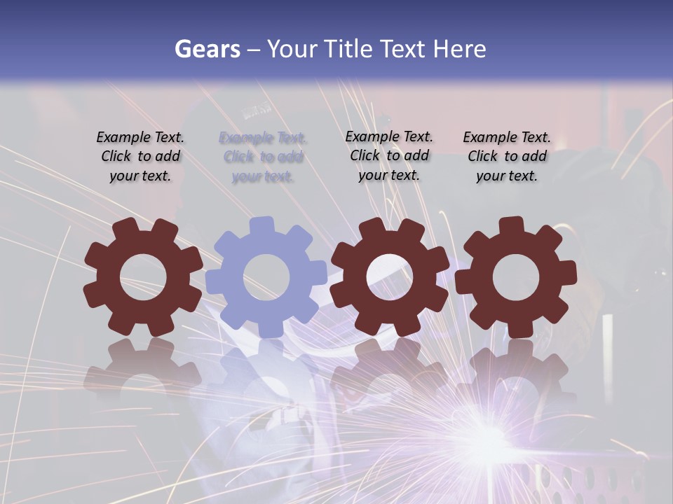 Al Lavoro Fiamma Uomo PowerPoint Template