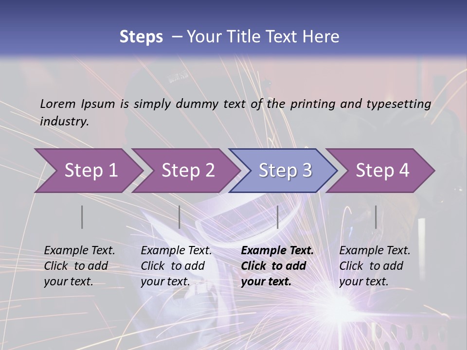 Al Lavoro Fiamma Uomo PowerPoint Template