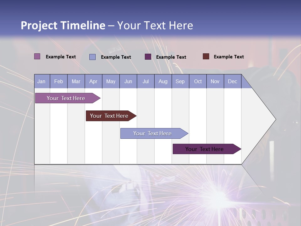 Al Lavoro Fiamma Uomo PowerPoint Template