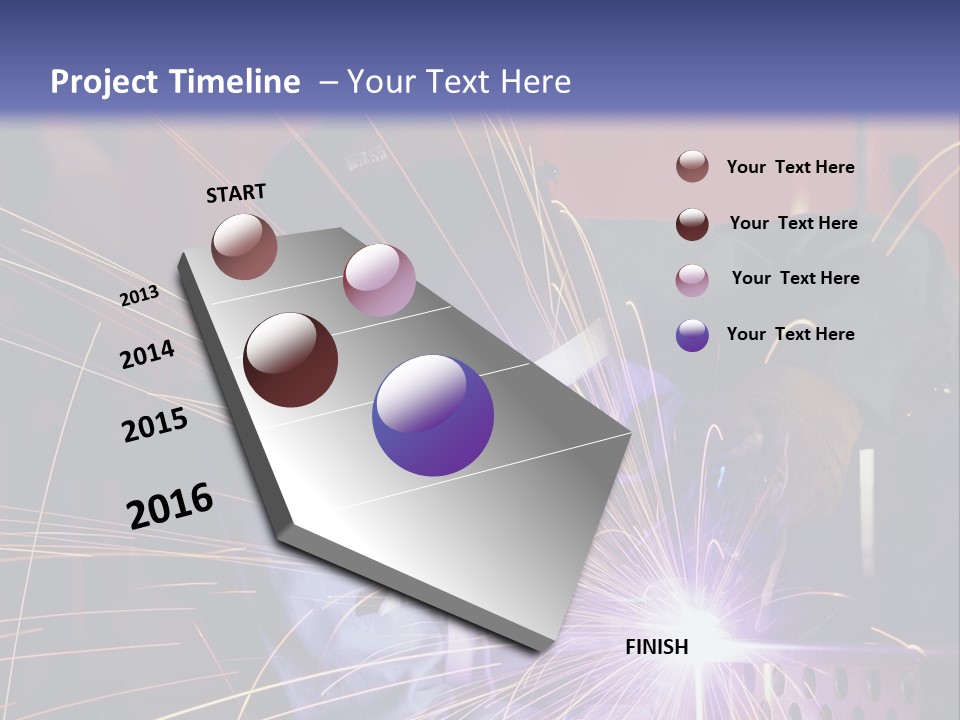 Al Lavoro Fiamma Uomo PowerPoint Template