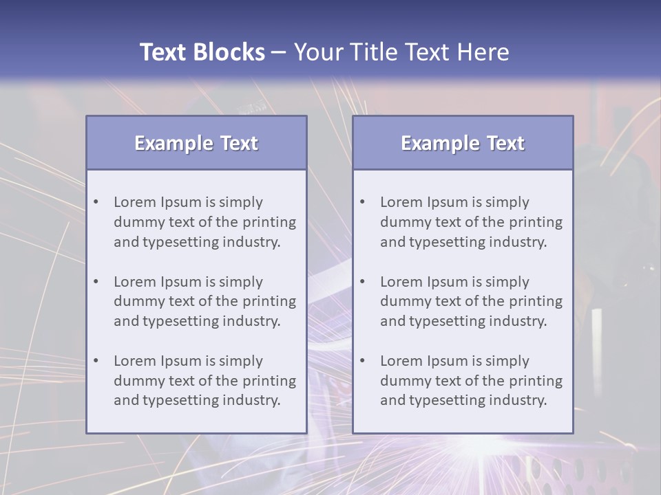 Al Lavoro Fiamma Uomo PowerPoint Template