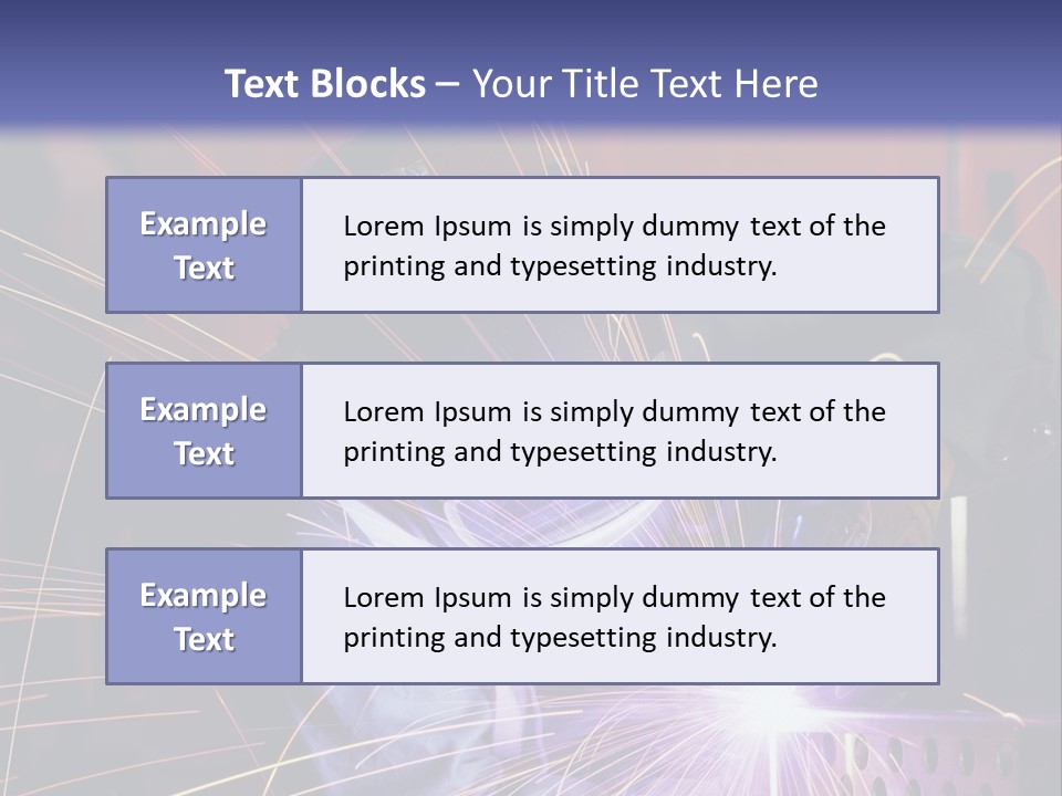 Al Lavoro Fiamma Uomo PowerPoint Template