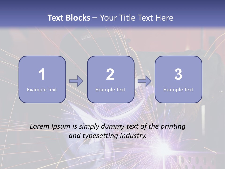 Al Lavoro Fiamma Uomo PowerPoint Template