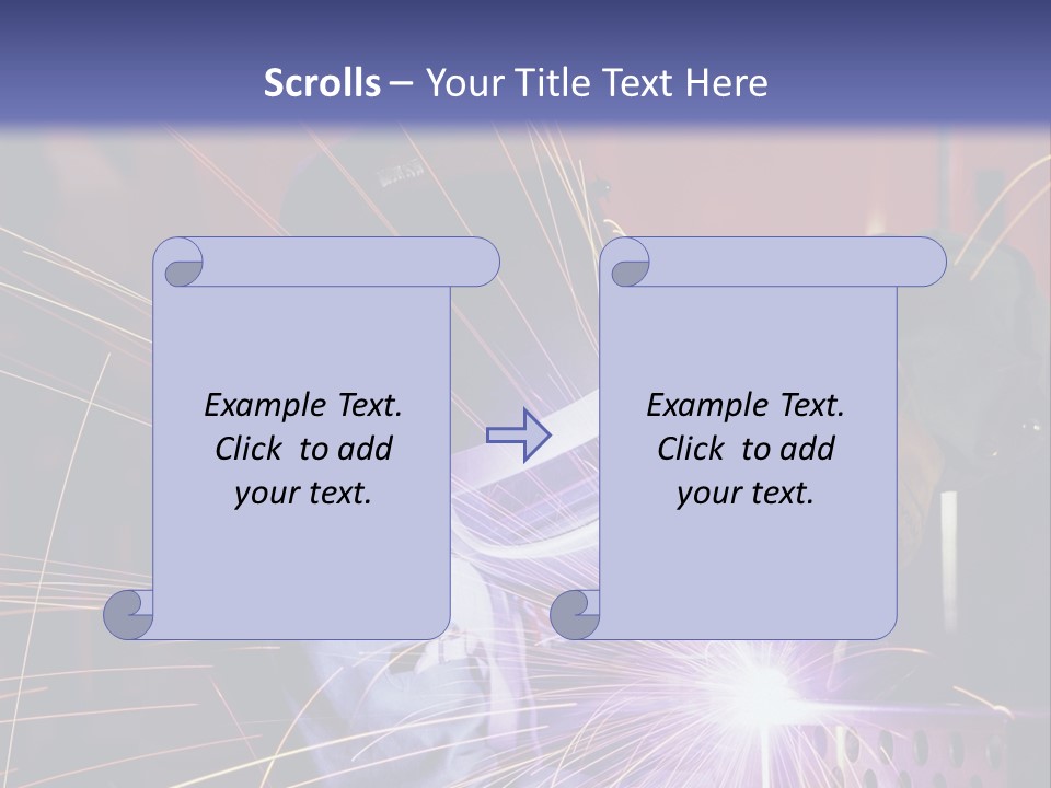 Al Lavoro Fiamma Uomo PowerPoint Template
