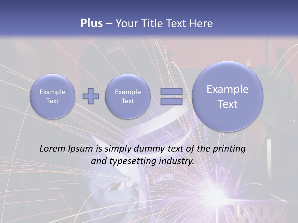 Al Lavoro Fiamma Uomo PowerPoint Template