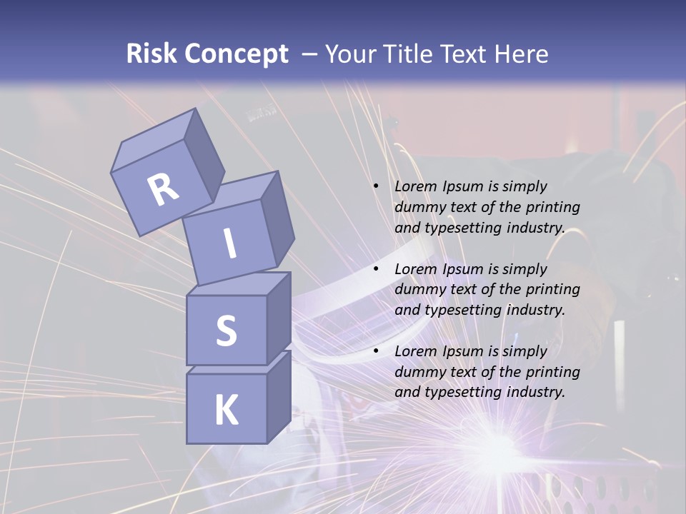 Al Lavoro Fiamma Uomo PowerPoint Template