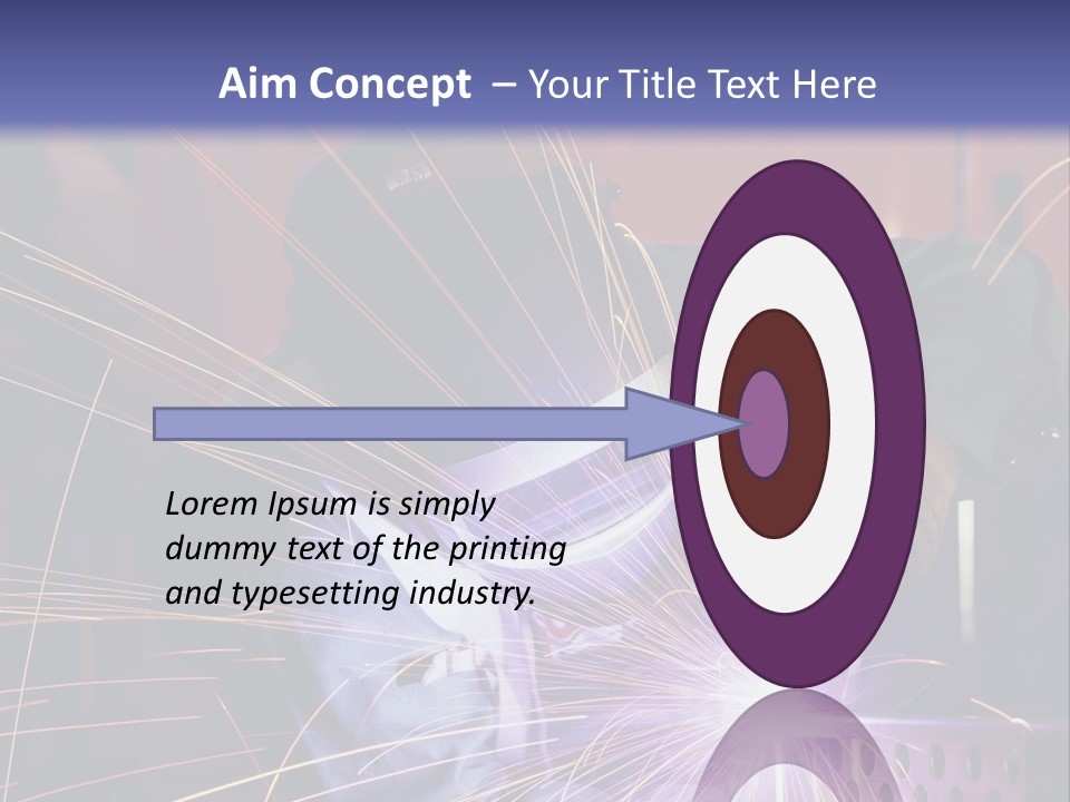 Al Lavoro Fiamma Uomo PowerPoint Template