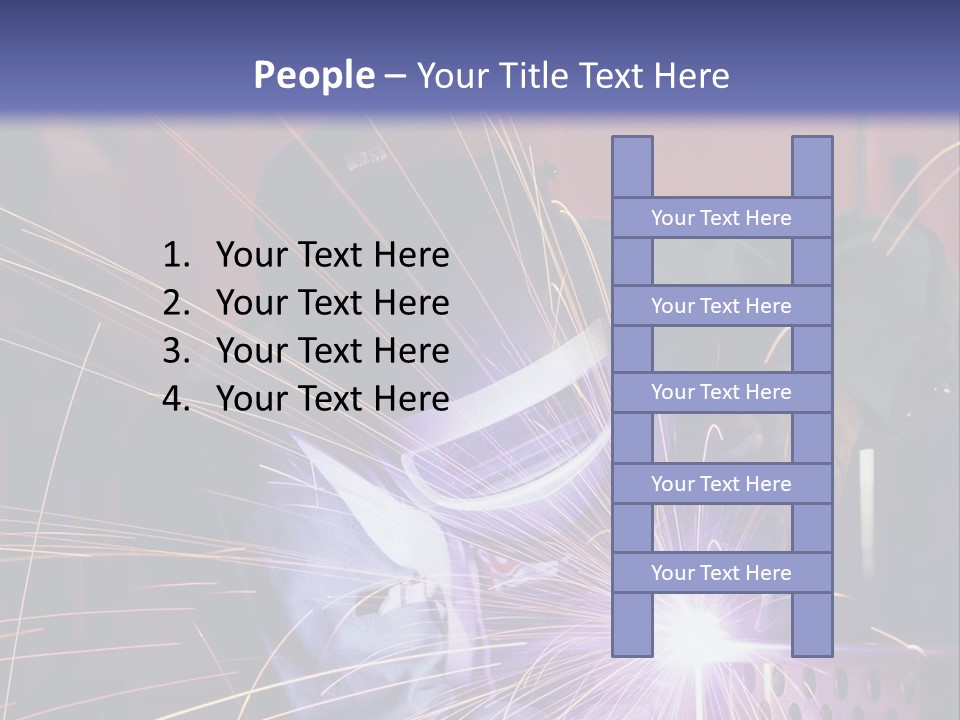 Al Lavoro Fiamma Uomo PowerPoint Template