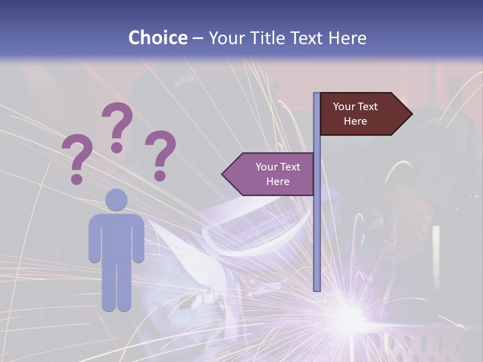 Al Lavoro Fiamma Uomo PowerPoint Template