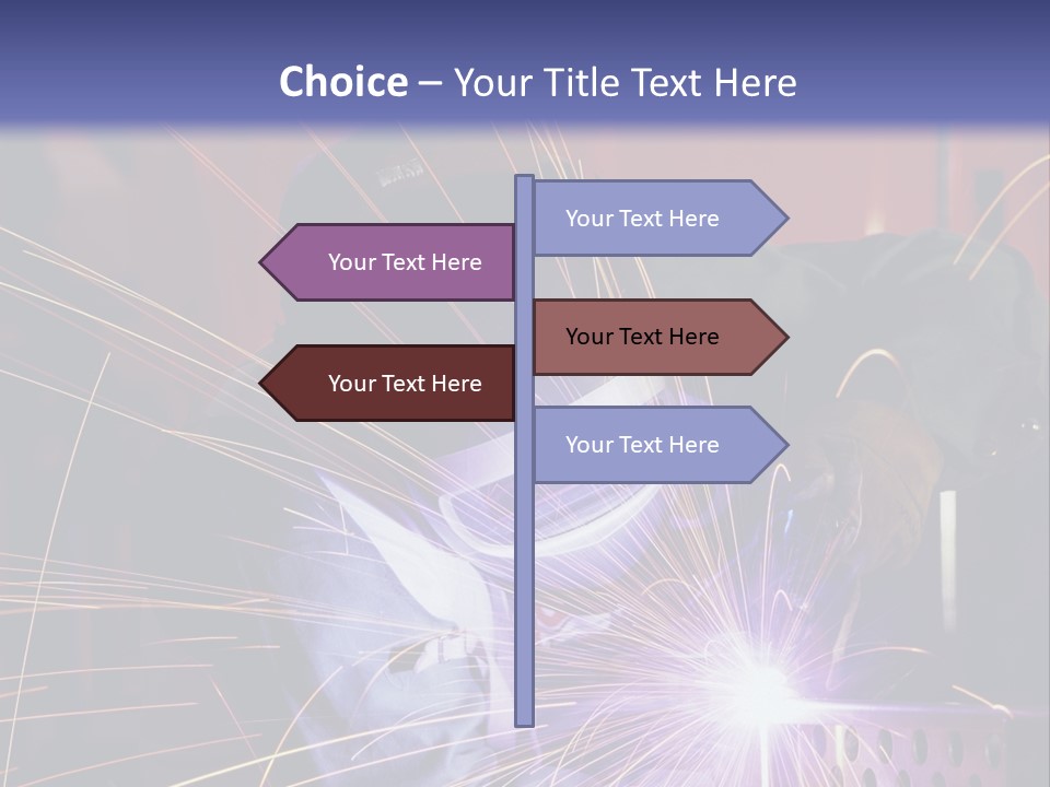 Al Lavoro Fiamma Uomo PowerPoint Template