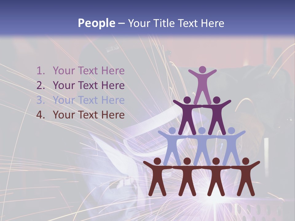 Al Lavoro Fiamma Uomo PowerPoint Template