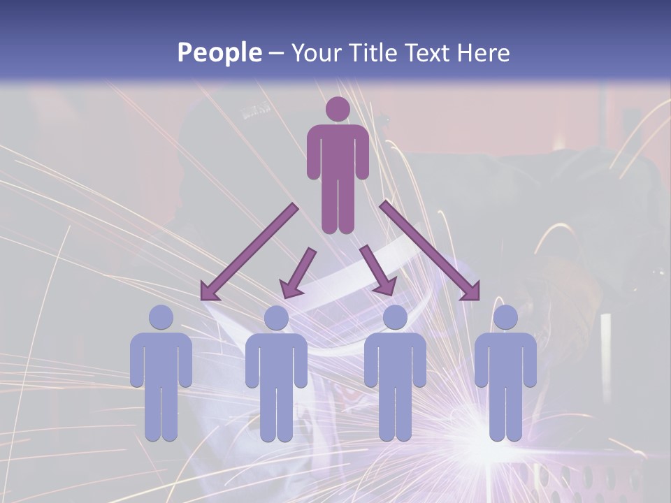 Al Lavoro Fiamma Uomo PowerPoint Template