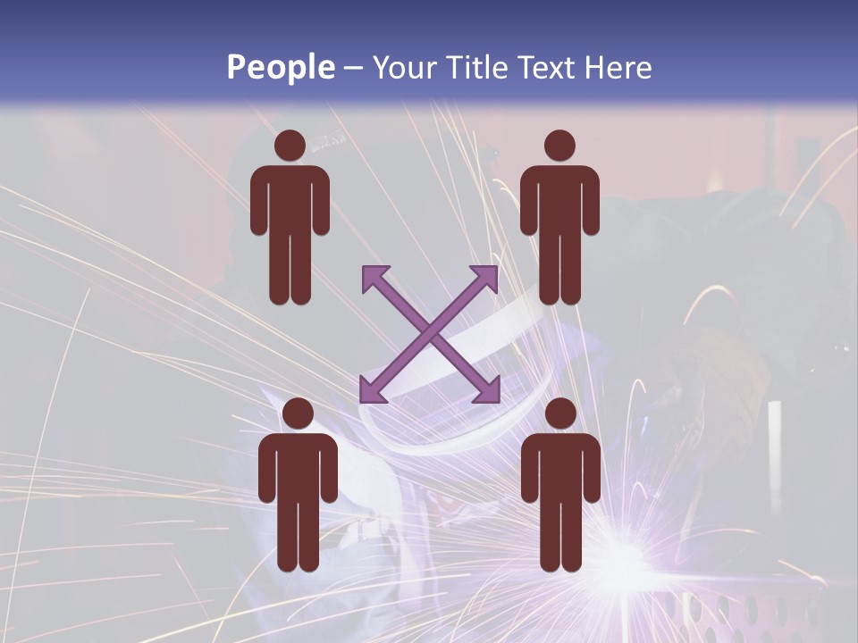 Al Lavoro Fiamma Uomo PowerPoint Template