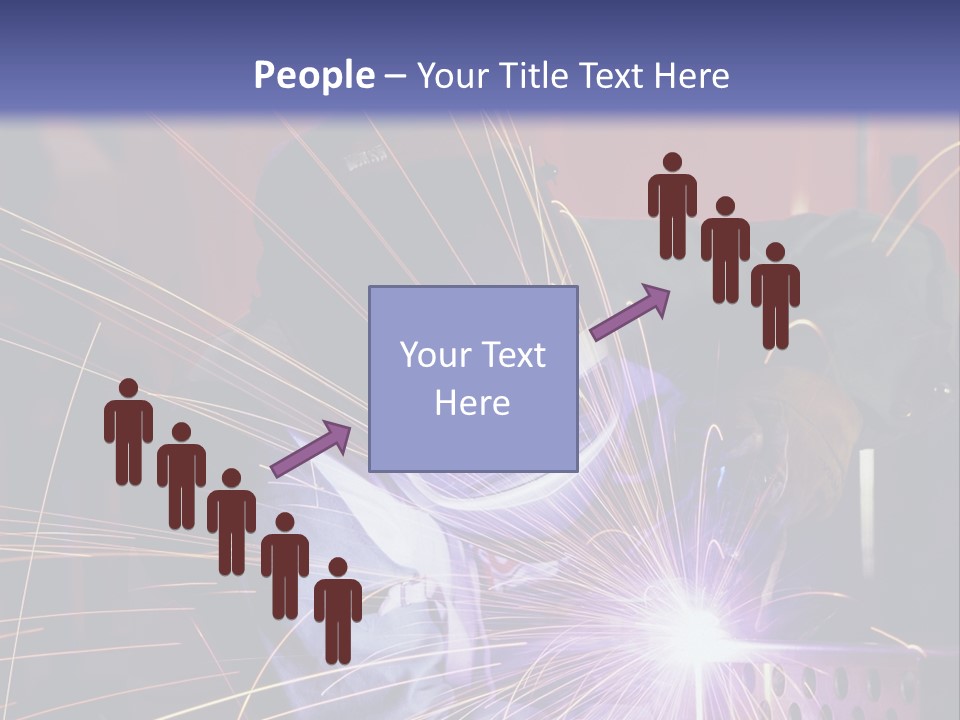 Al Lavoro Fiamma Uomo PowerPoint Template