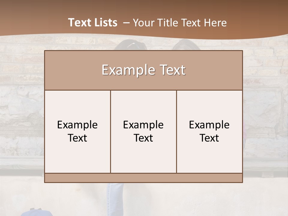 Attractive Female Blond Hair Learning PowerPoint Template