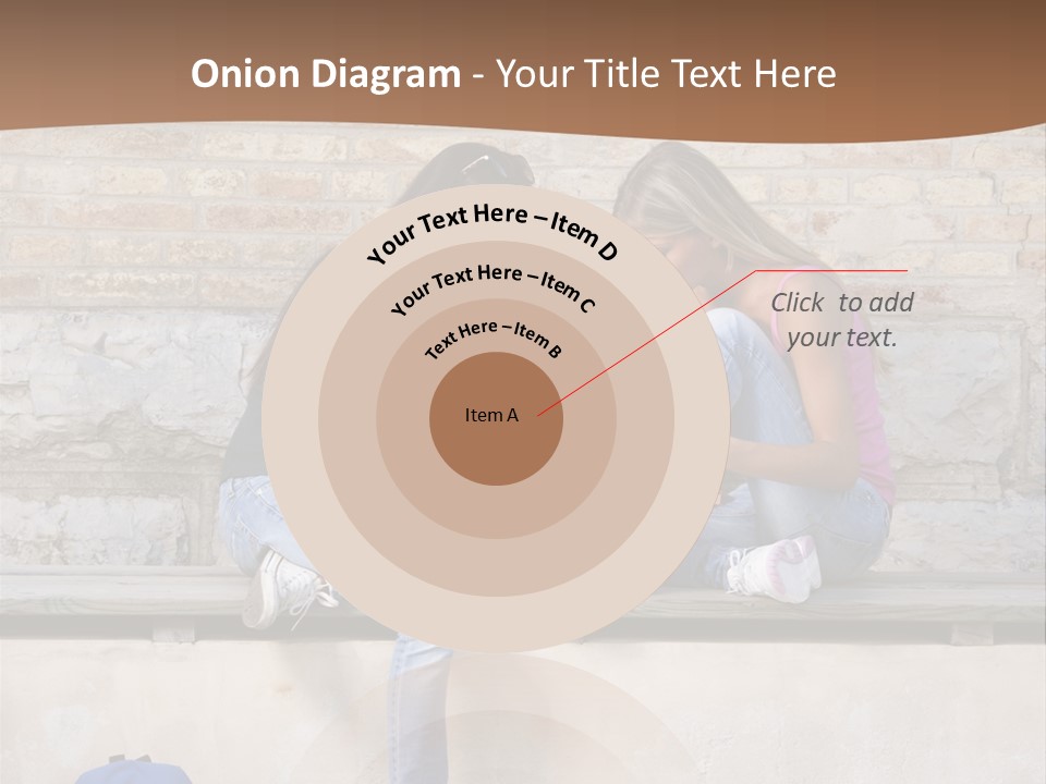 Attractive Female Blond Hair Learning PowerPoint Template