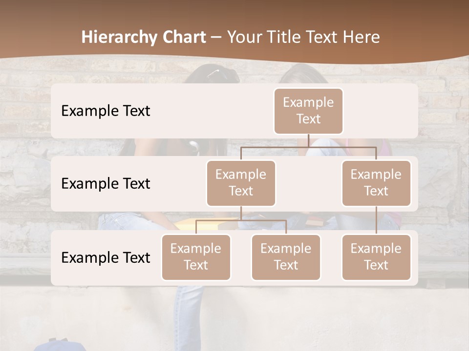 Attractive Female Blond Hair Learning PowerPoint Template