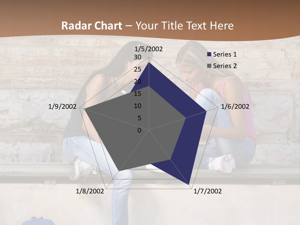 Attractive Female Blond Hair Learning PowerPoint Template