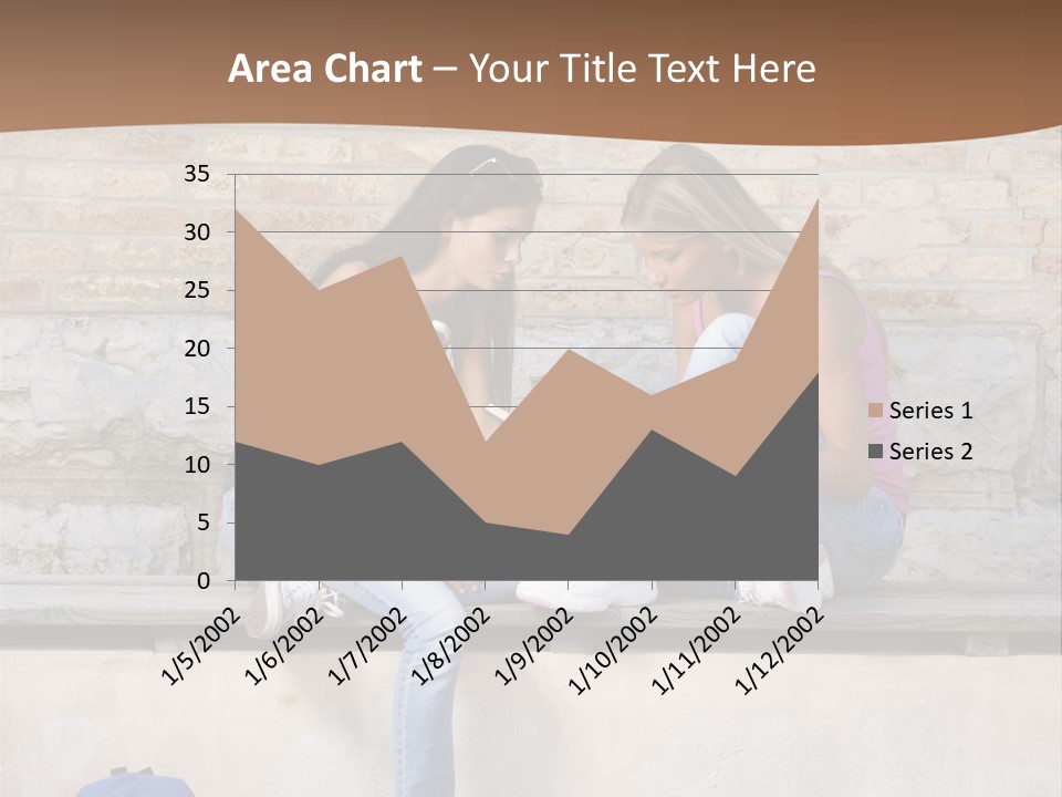 Attractive Female Blond Hair Learning PowerPoint Template