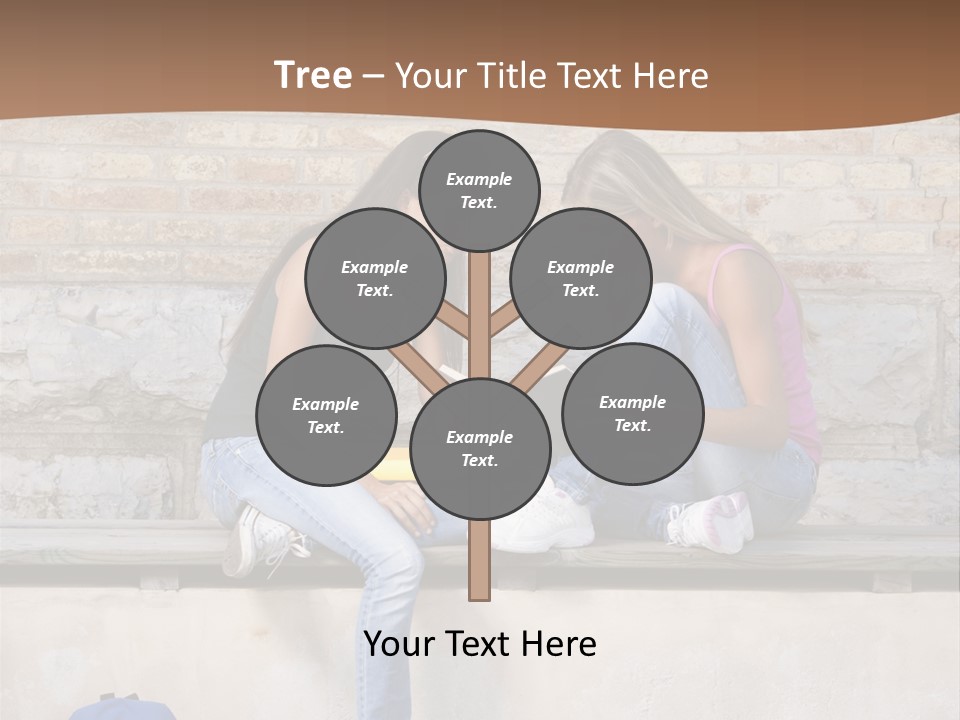 Attractive Female Blond Hair Learning PowerPoint Template