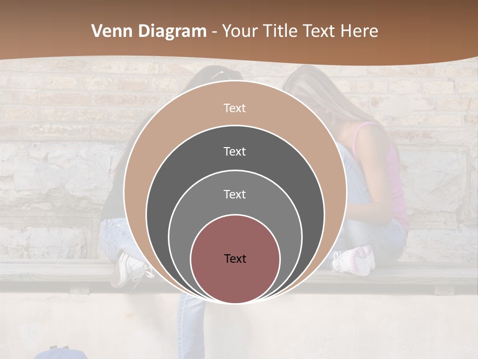 Attractive Female Blond Hair Learning PowerPoint Template