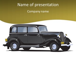 S Vintage Vehicle PowerPoint Template