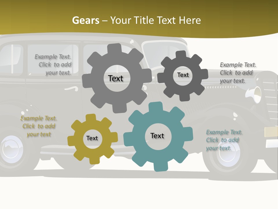 S Vintage Vehicle PowerPoint Template