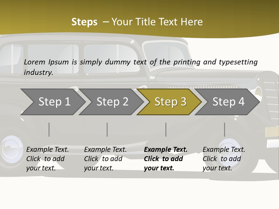 S Vintage Vehicle PowerPoint Template