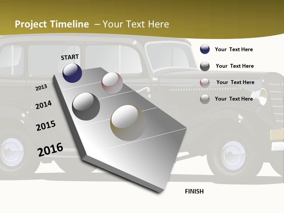 S Vintage Vehicle PowerPoint Template