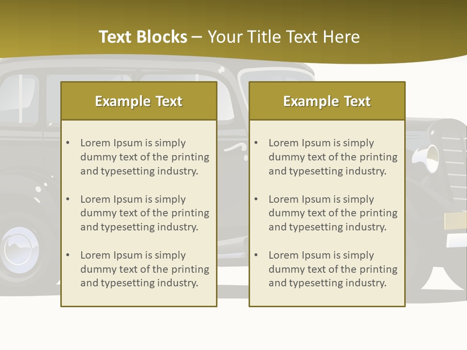 S Vintage Vehicle PowerPoint Template