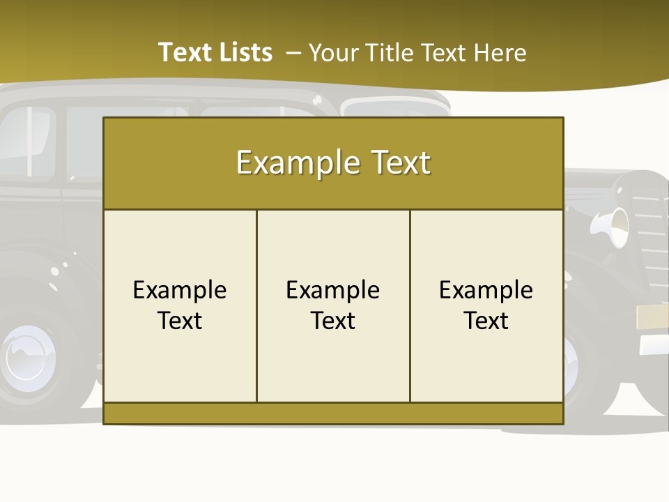 S Vintage Vehicle PowerPoint Template