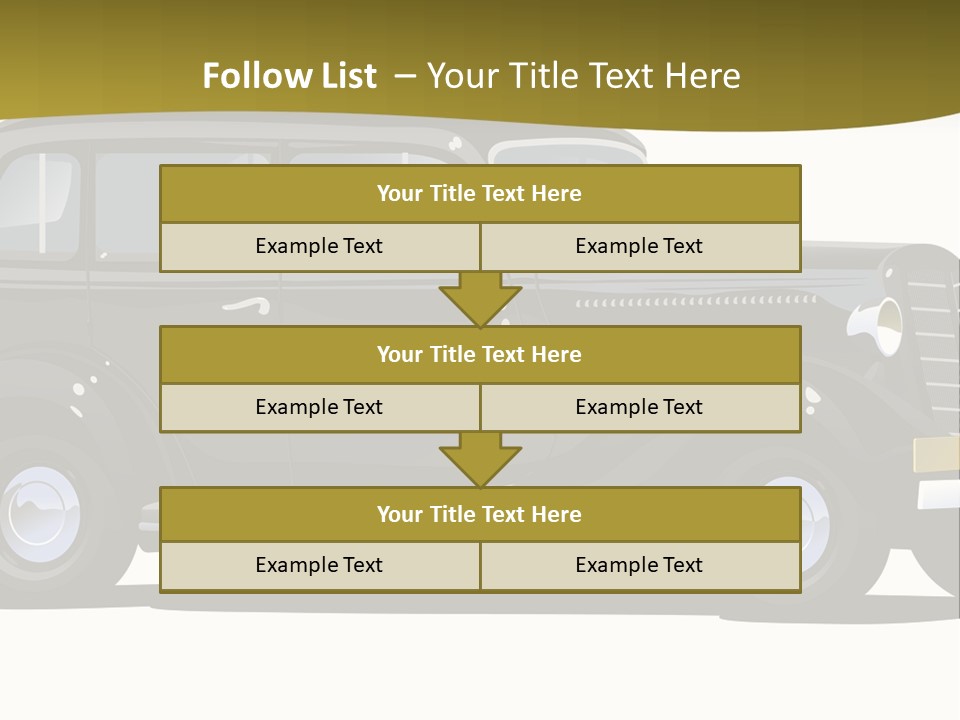 S Vintage Vehicle PowerPoint Template