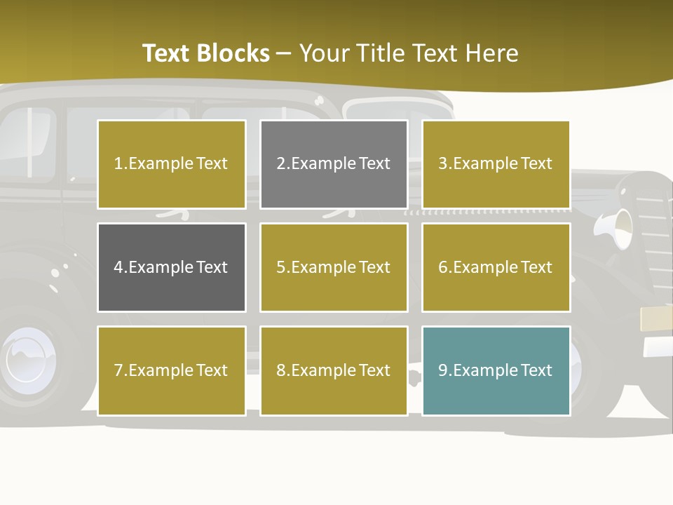 S Vintage Vehicle PowerPoint Template