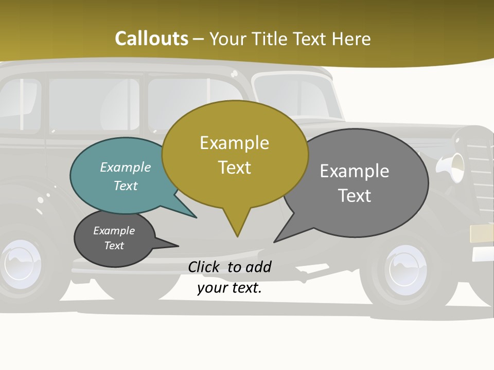 S Vintage Vehicle PowerPoint Template