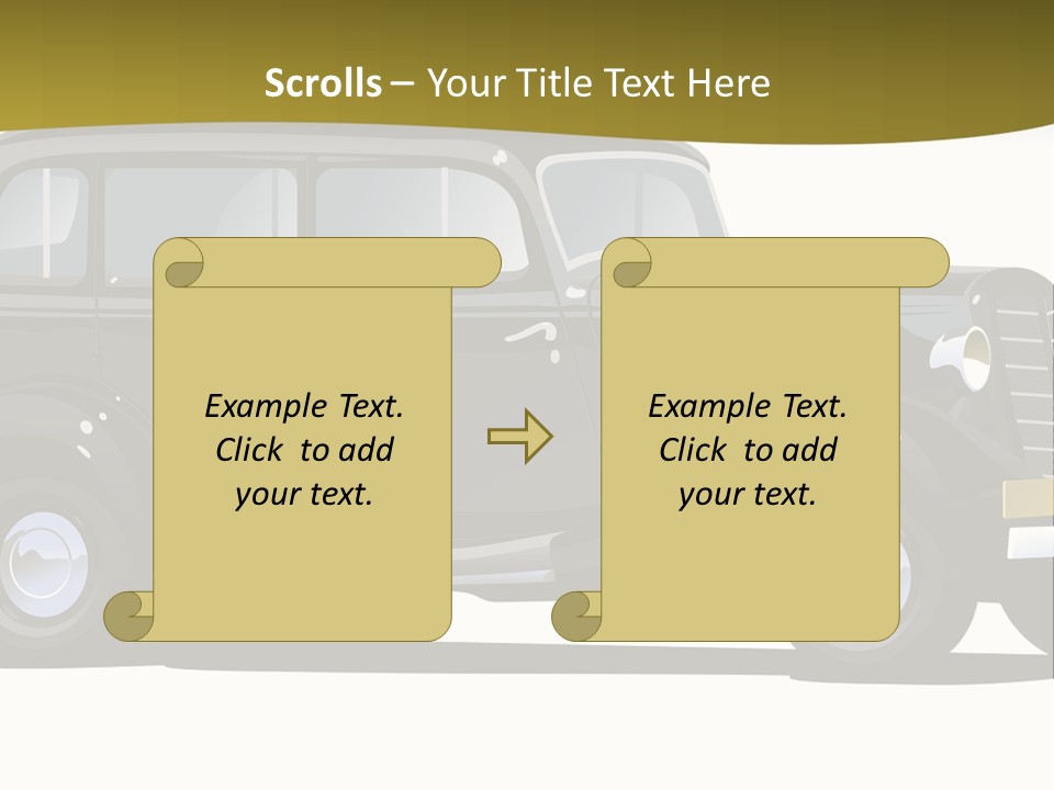 S Vintage Vehicle PowerPoint Template