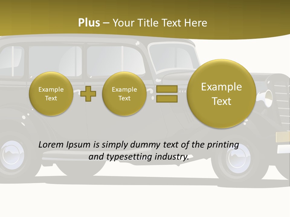 S Vintage Vehicle PowerPoint Template