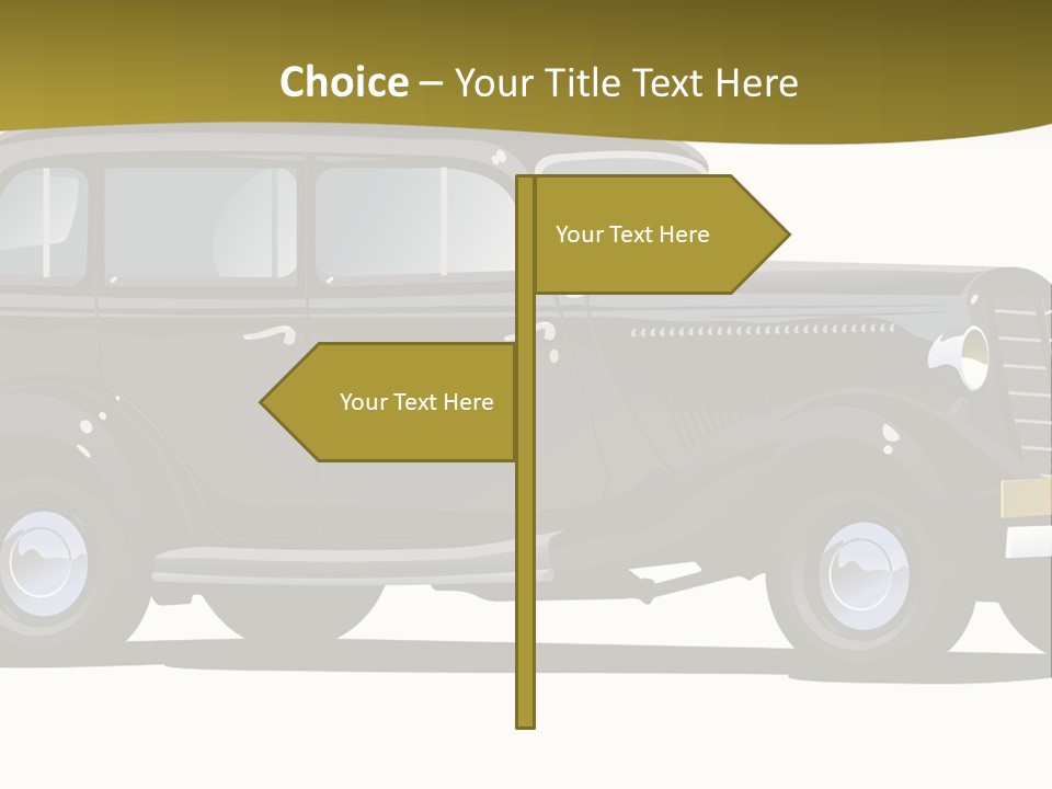 S Vintage Vehicle PowerPoint Template