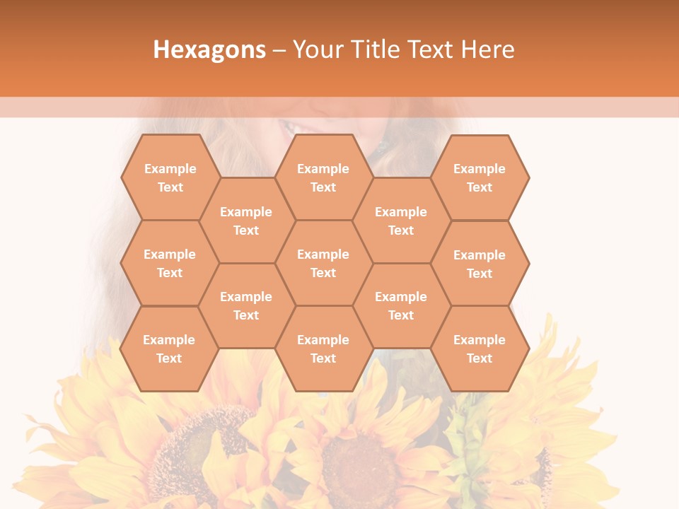 Curled Spray White PowerPoint Template