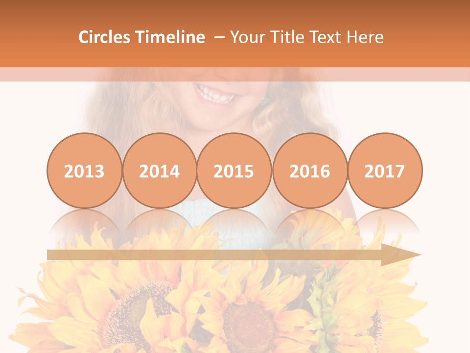 Curled Spray White PowerPoint Template