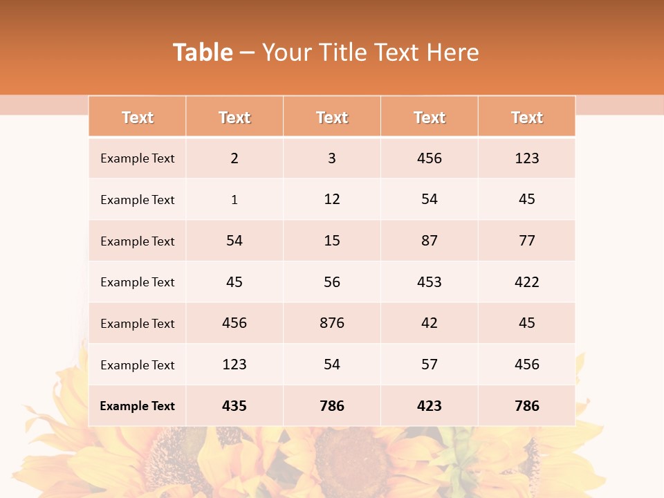 Curled Spray White PowerPoint Template