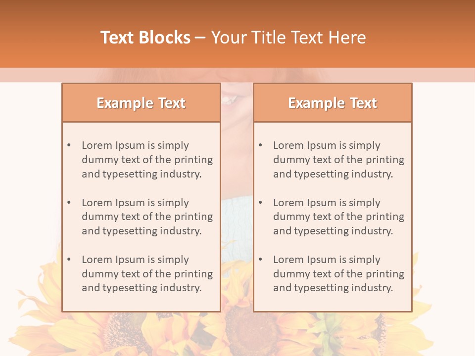 Curled Spray White PowerPoint Template