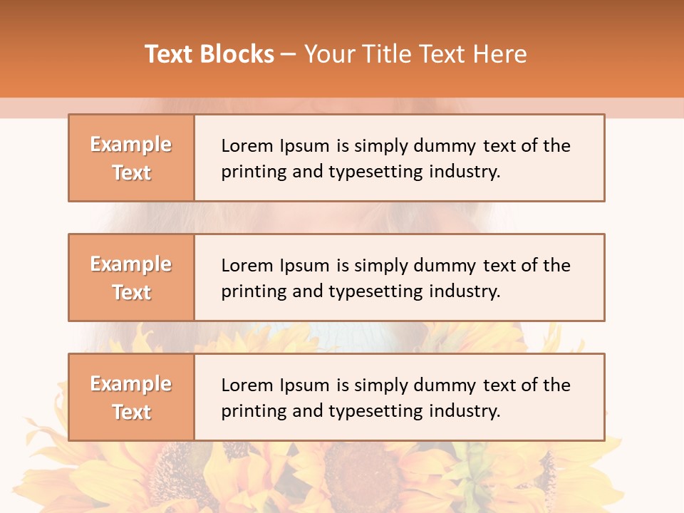 Curled Spray White PowerPoint Template