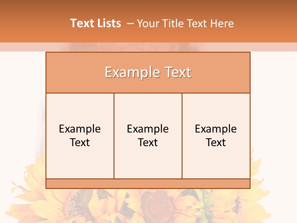 Curled Spray White PowerPoint Template