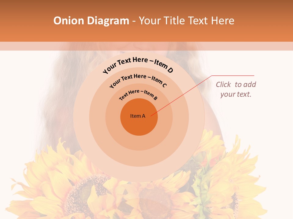 Curled Spray White PowerPoint Template