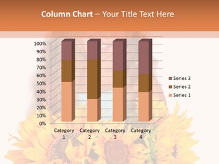 Curled Spray White PowerPoint Template