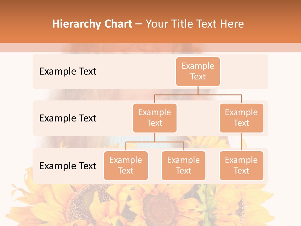 Curled Spray White PowerPoint Template