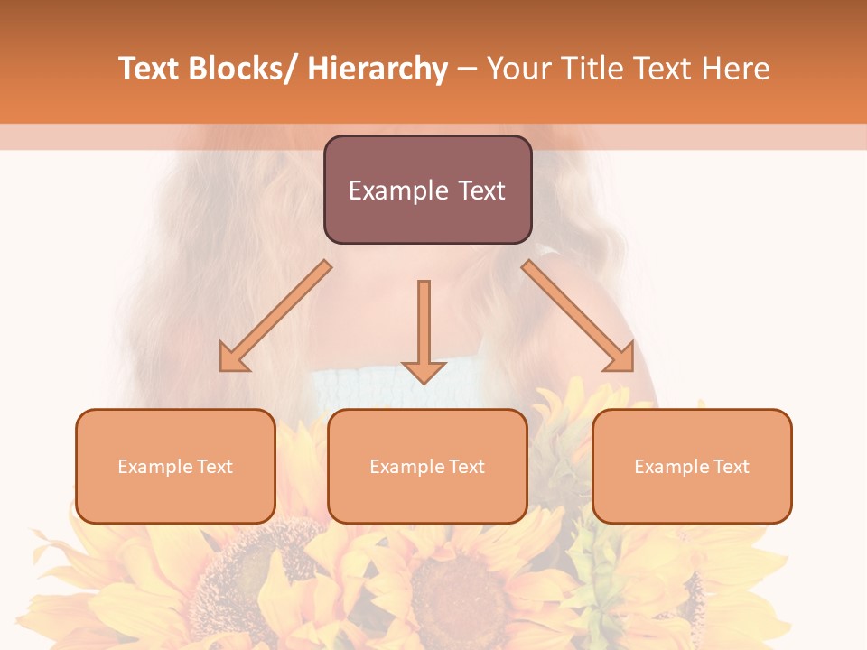 Curled Spray White PowerPoint Template