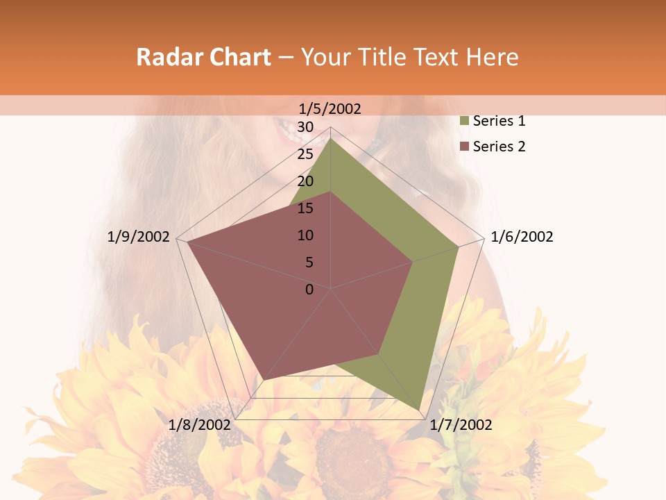 Curled Spray White PowerPoint Template